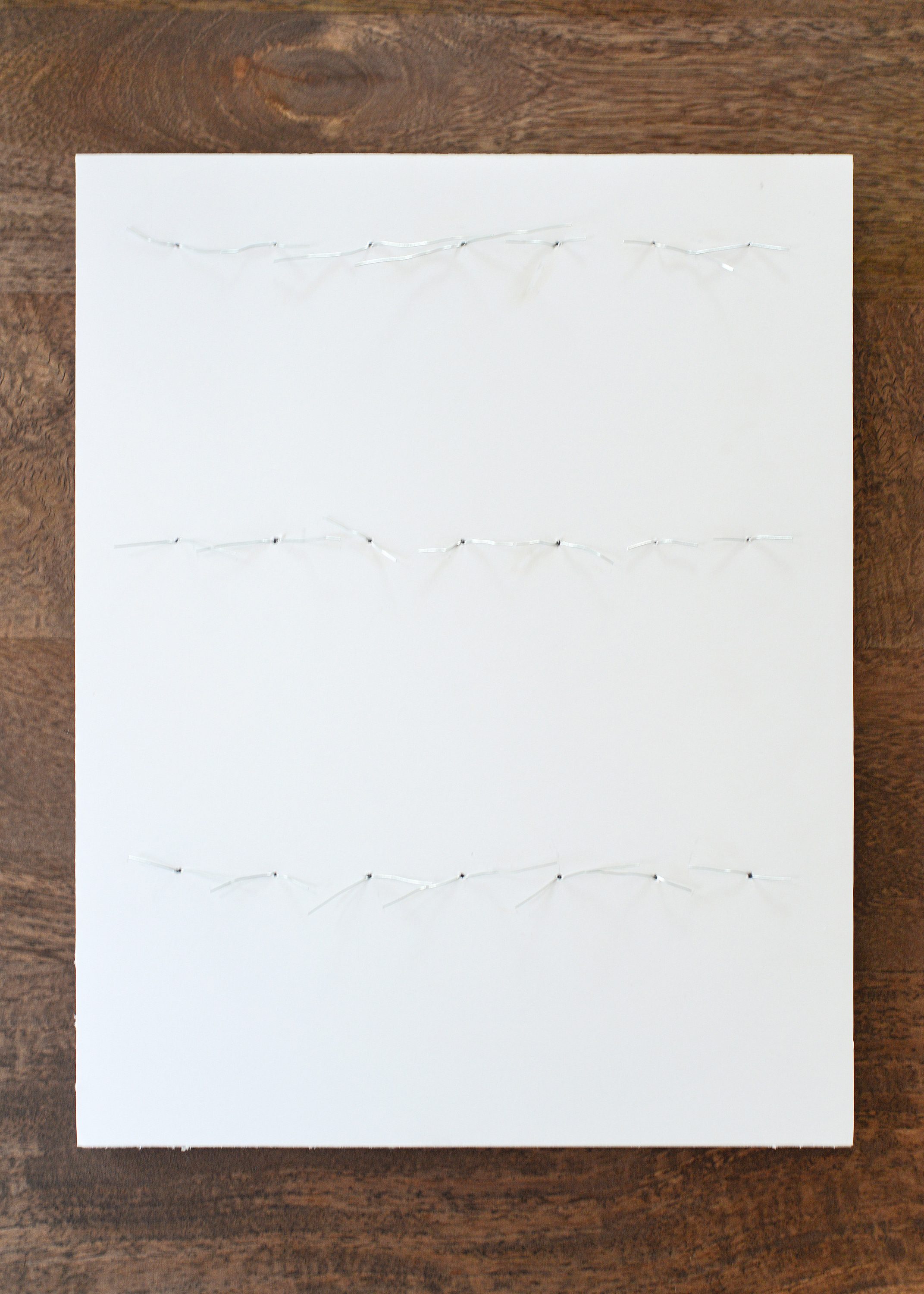Exposed wires on the back of a keepsake display | via Yellow Brick Home