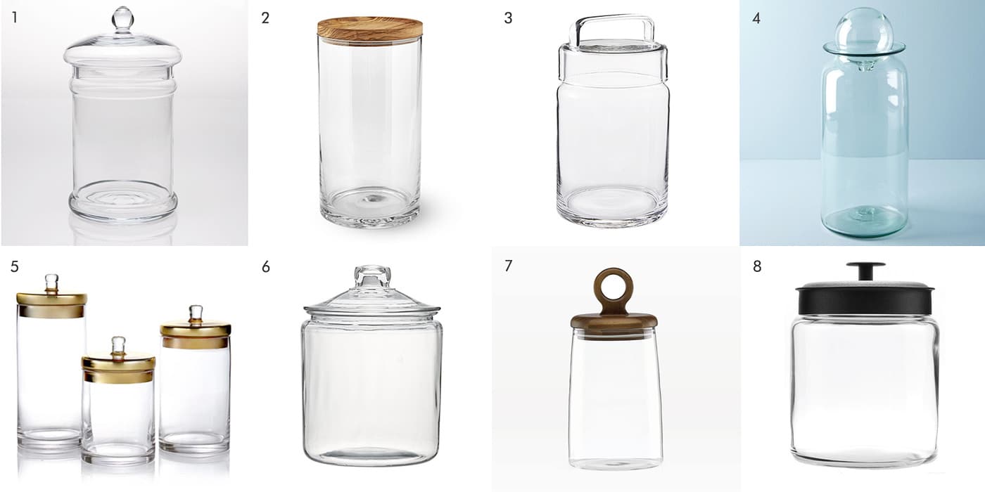 The best closed lid terrarium jars // via Yellow Brick Home