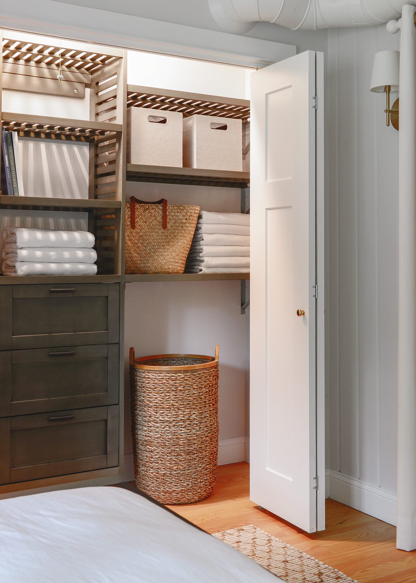 How to organize your closet using a closet kit | via Yellow Brick Home
