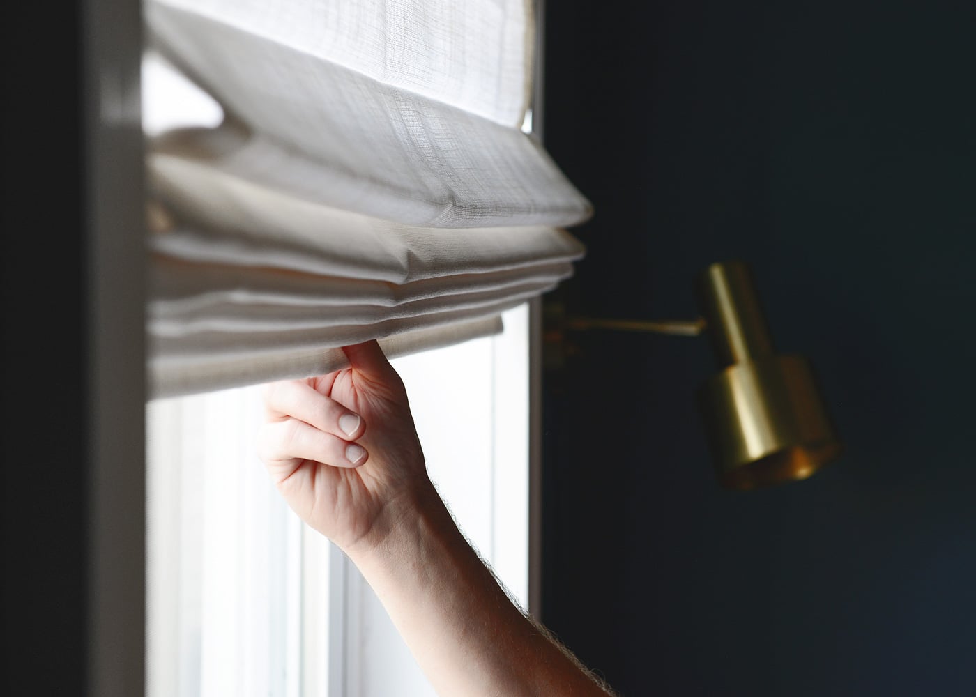 Window safety month | choose cordless window treatments for family safety | via Yellow Brick Home