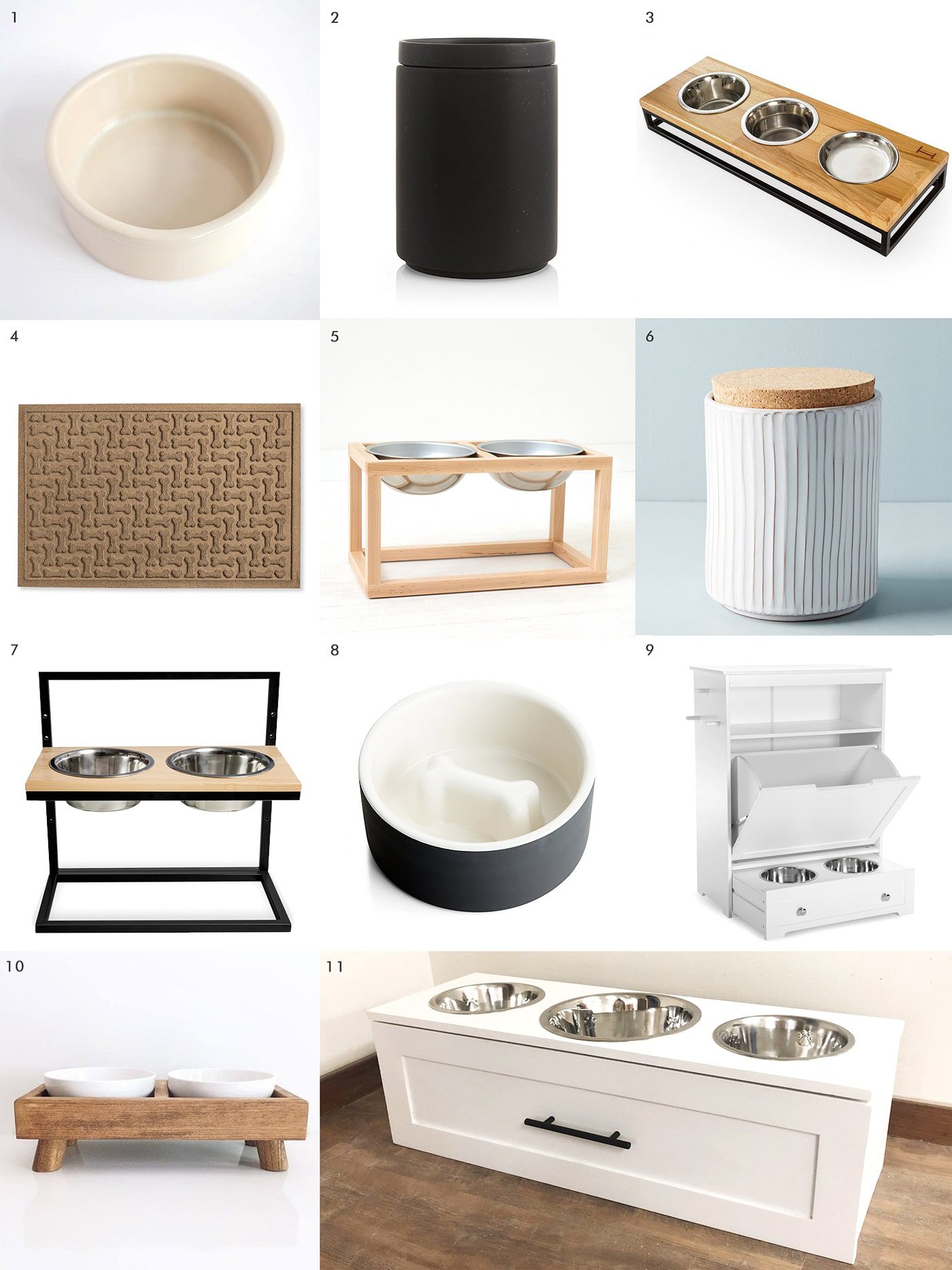 Pet supplies that look great in your home! // Attractive pet products // via Yellow Brick Home