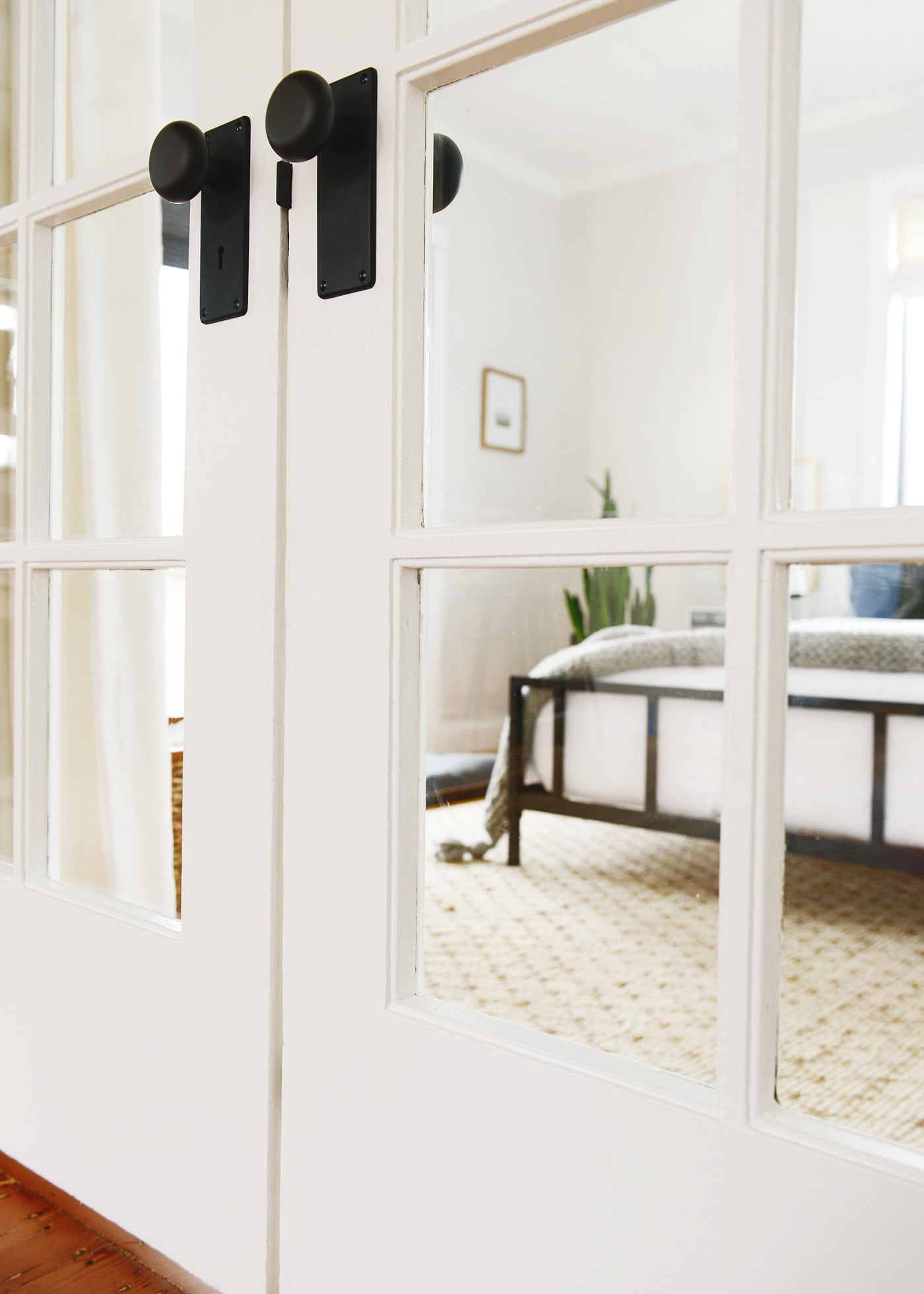 How to repair and paint French Doors | via Yellow Brick Home