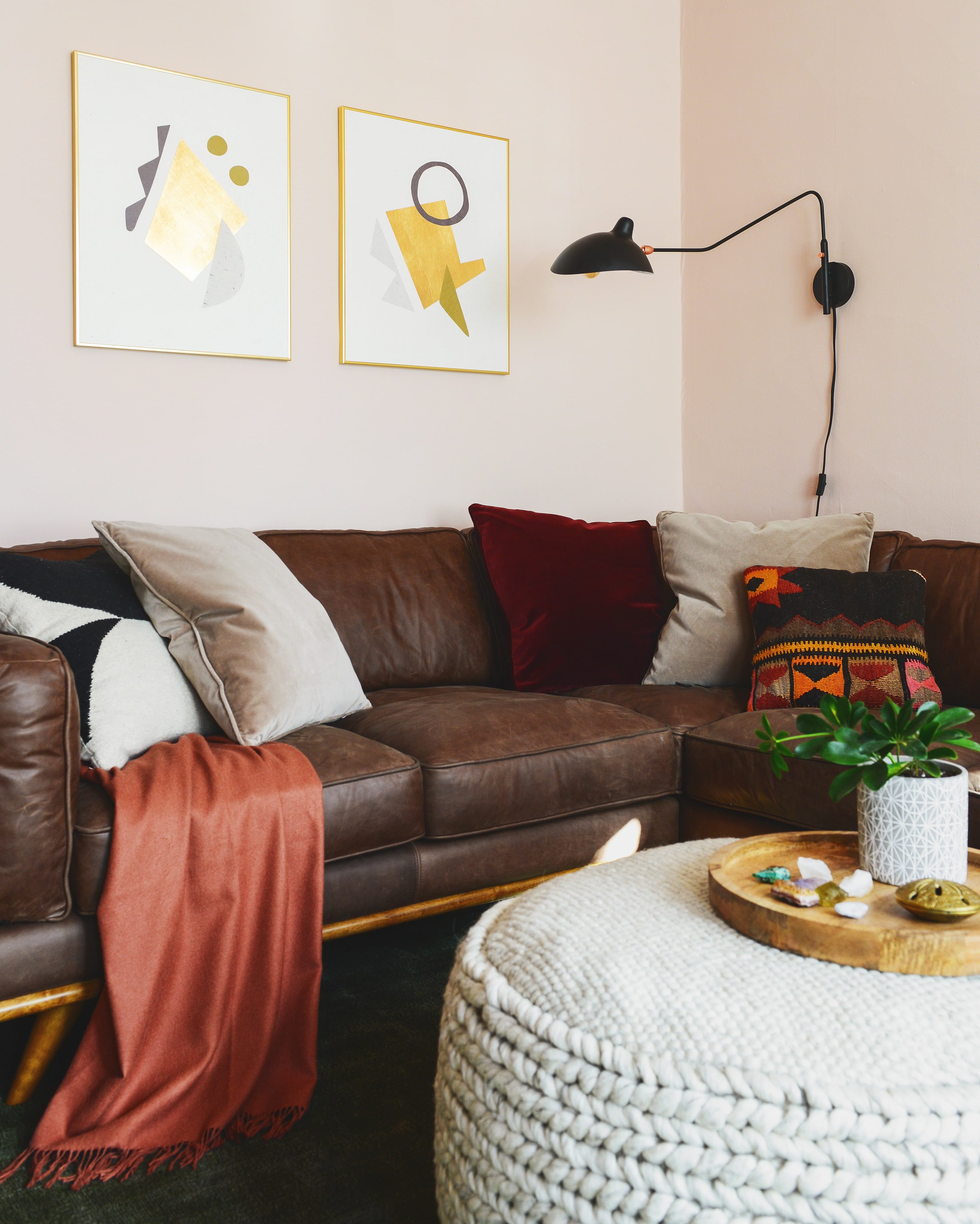 A rental living room gets a makeover with Article furniture | Love where you live now! | via Yellow Brick Home