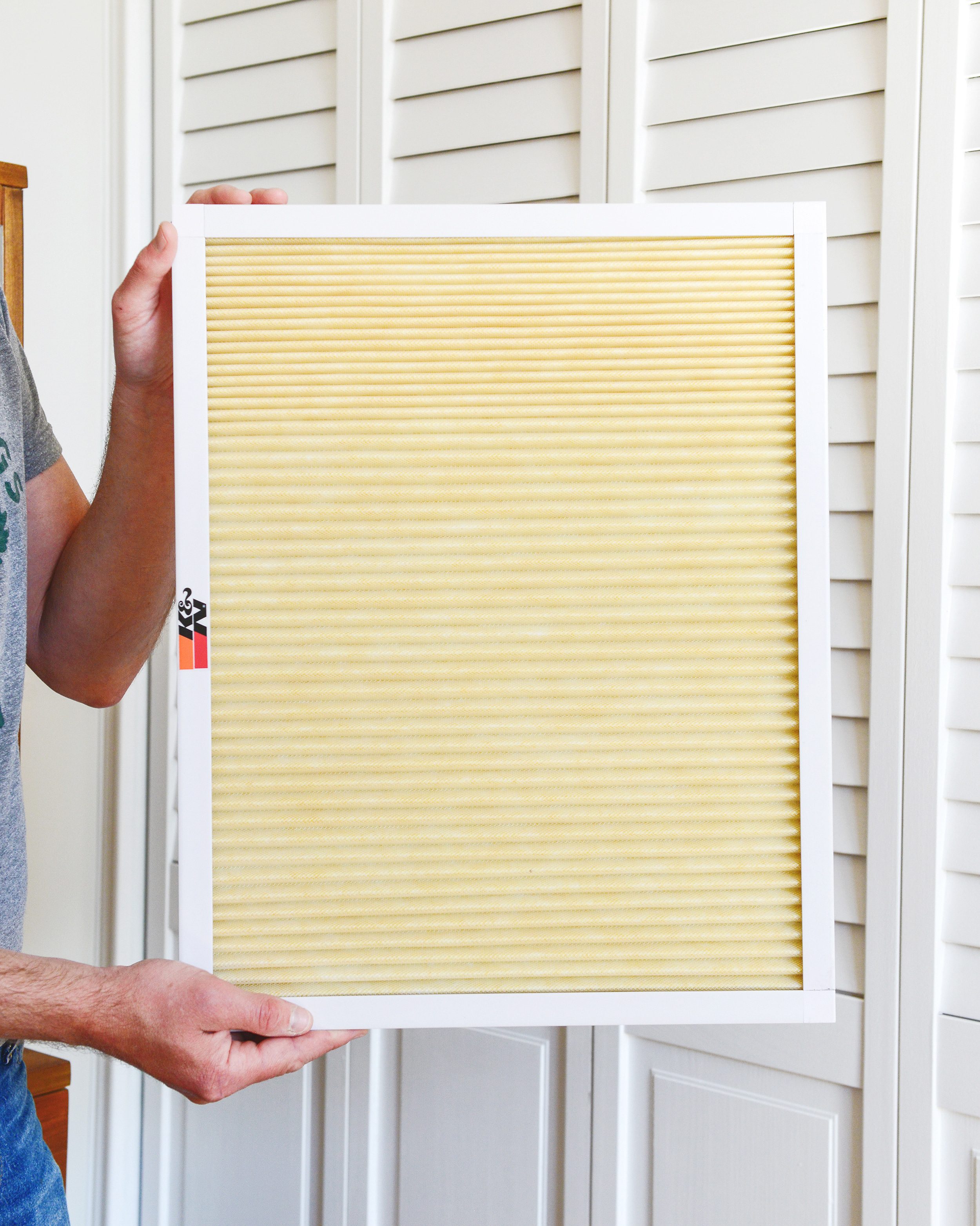Washable and reusable HVAC filters for a healthier home // via Yellow Brick Home