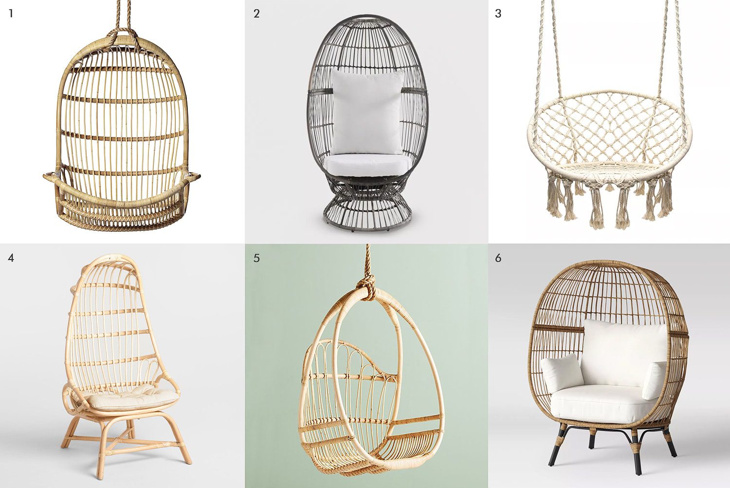 A round-up of 18 egg chairs that we love in a variety of price points! | via Yellow Brick Home
