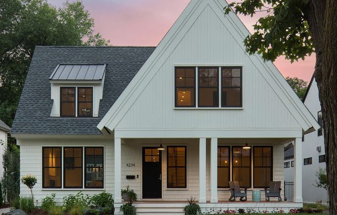 Shaping the new front porch roofline // via Yellow Brick Home
