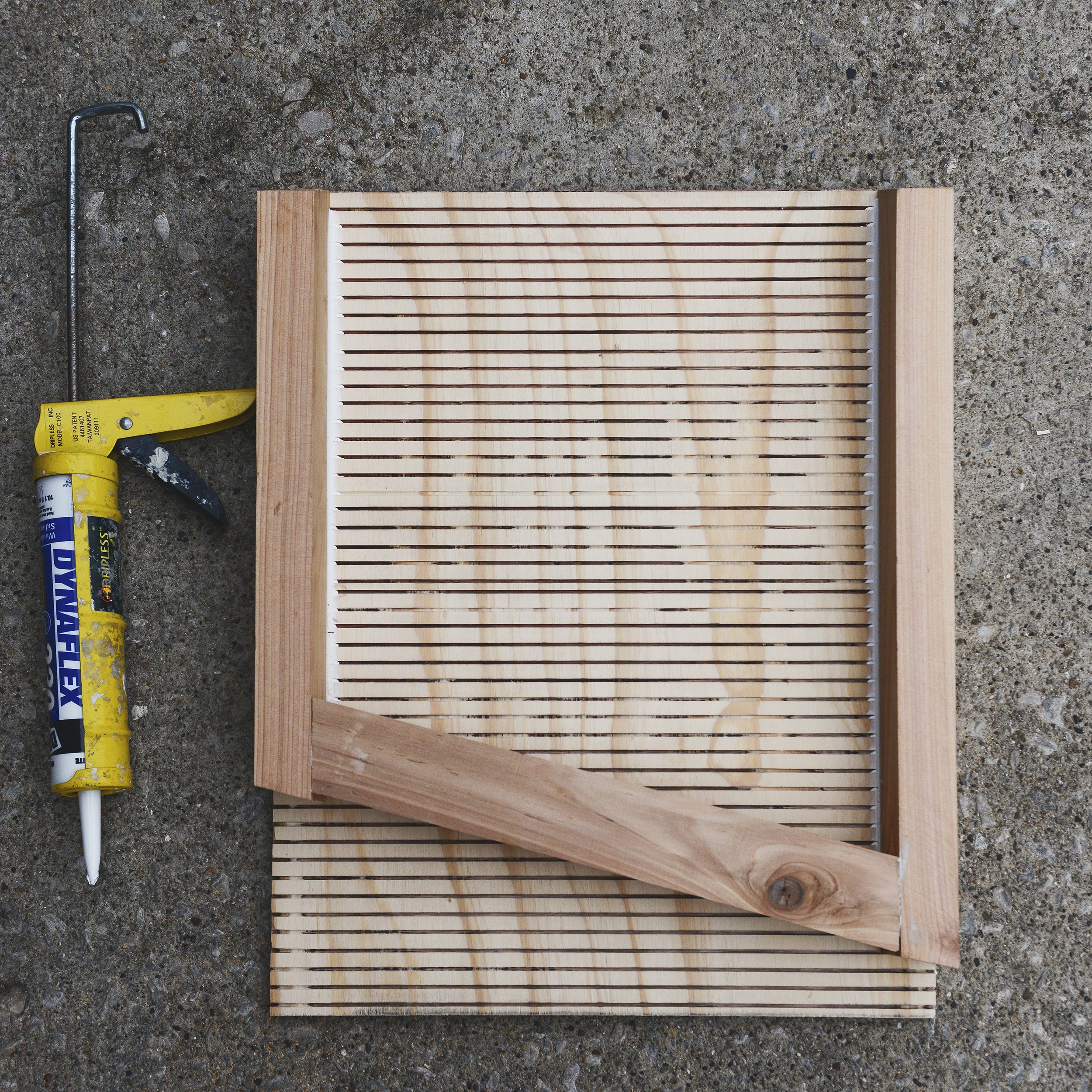 A partially completed DIY bat box // How-to build a bat box, DIY bat box via Yellow Brick Home