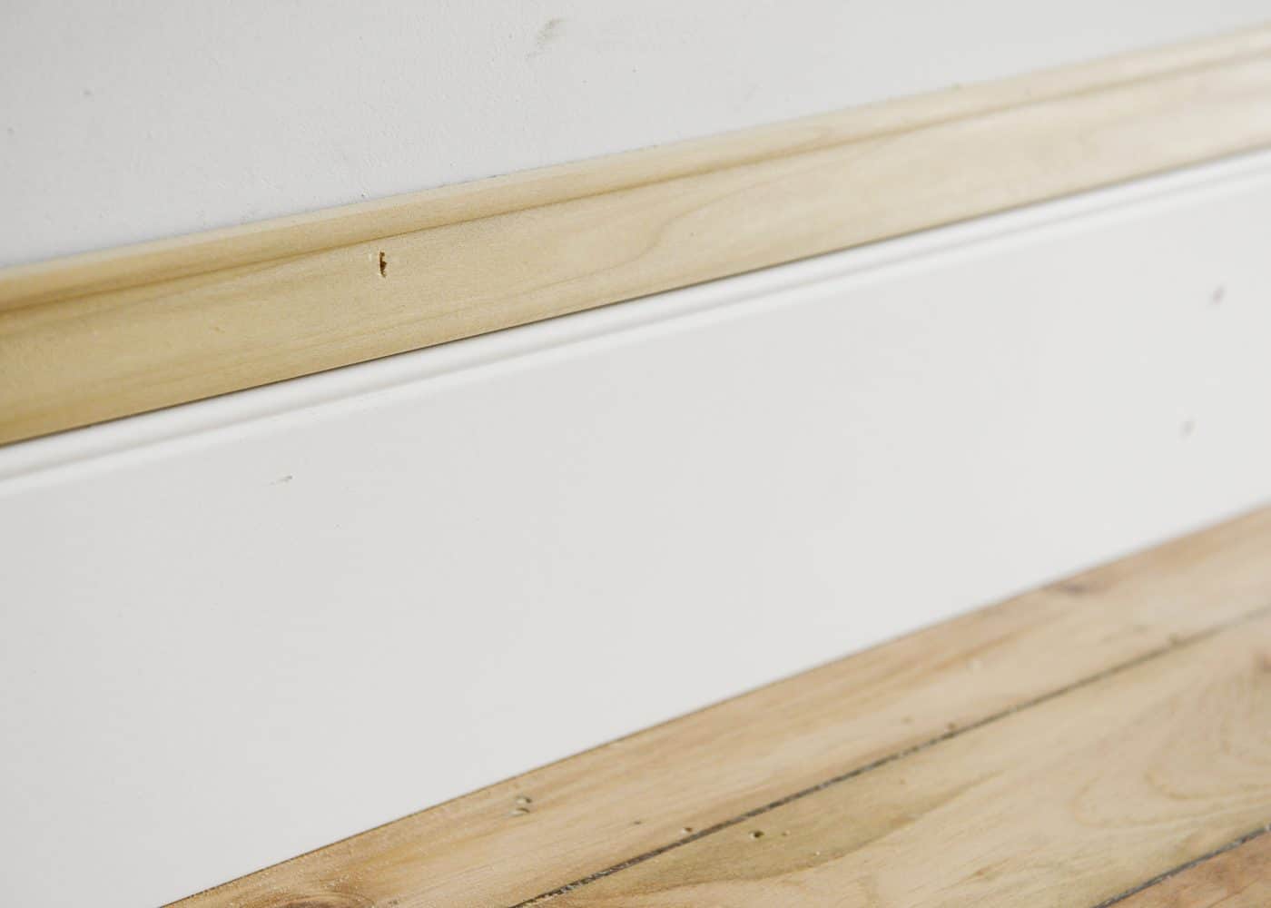 A detail of our baseboards | via Yellow Brick Home