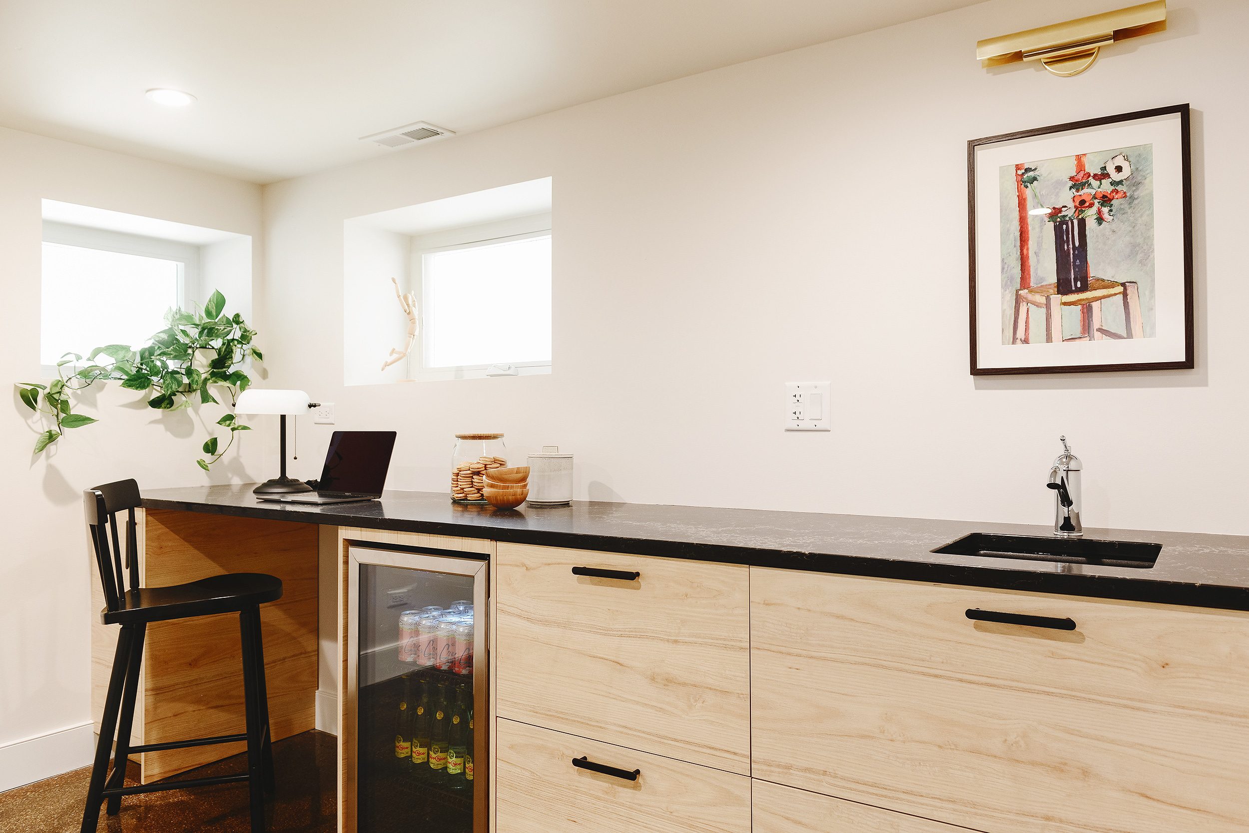 Our IKEA kitchenette, view from the side | via Yellow Brick Home