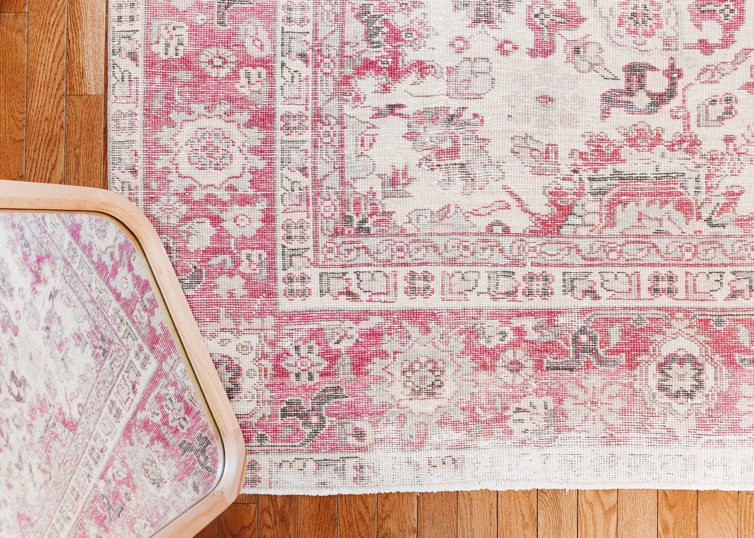 A detail of our Revival Rugs purchase | What to Look for When Buying a Vintage Rug, via Yellow Brick Home