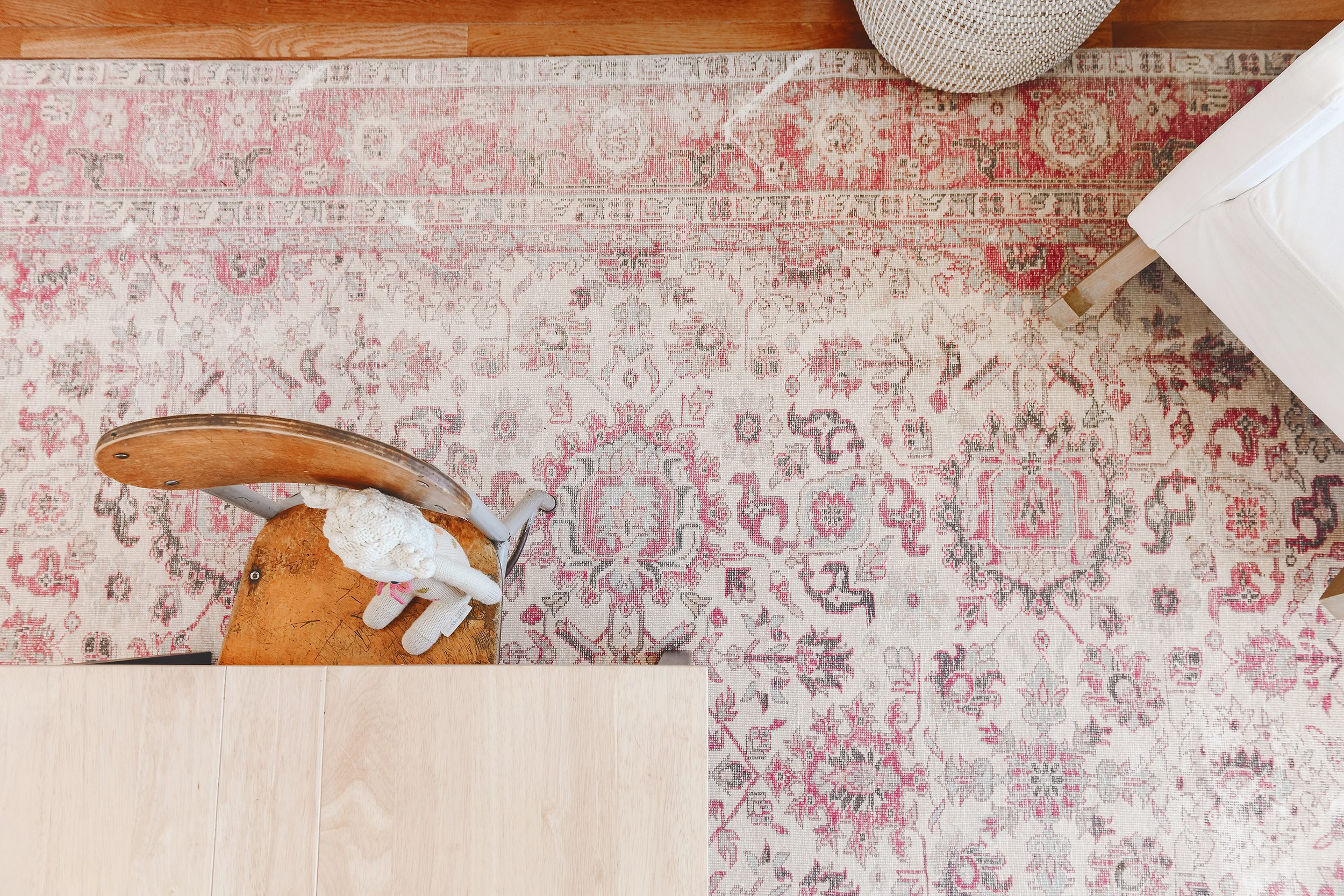 A detail of our Revival Rugs purchase | What to Look for When Buying a Vintage Rug, via Yellow Brick Home