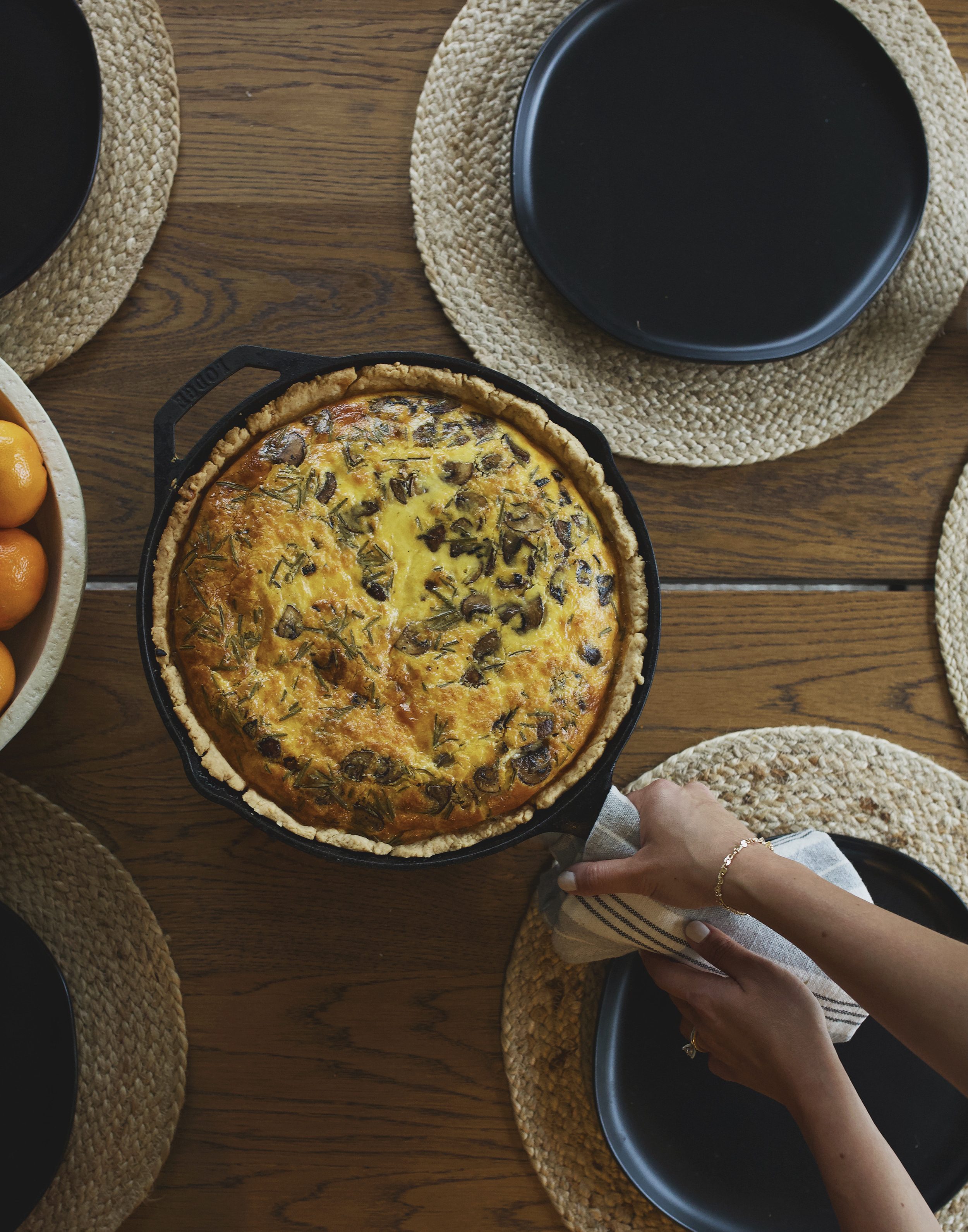 What's for dinner? quiche for dinner! | easy weeknight dinner recipes via Yellow Brick Home