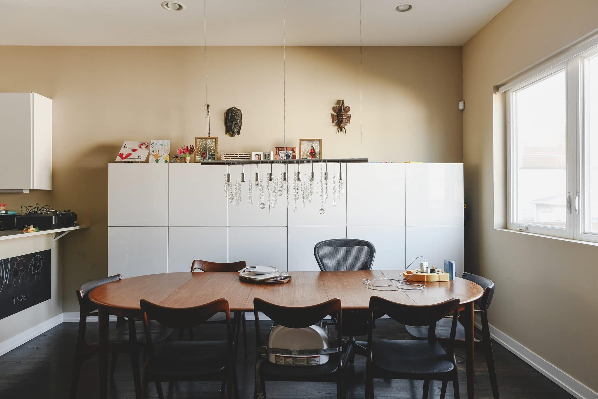 Sparse dining room gets an upgrade! (before)| via Yellow Brick Home