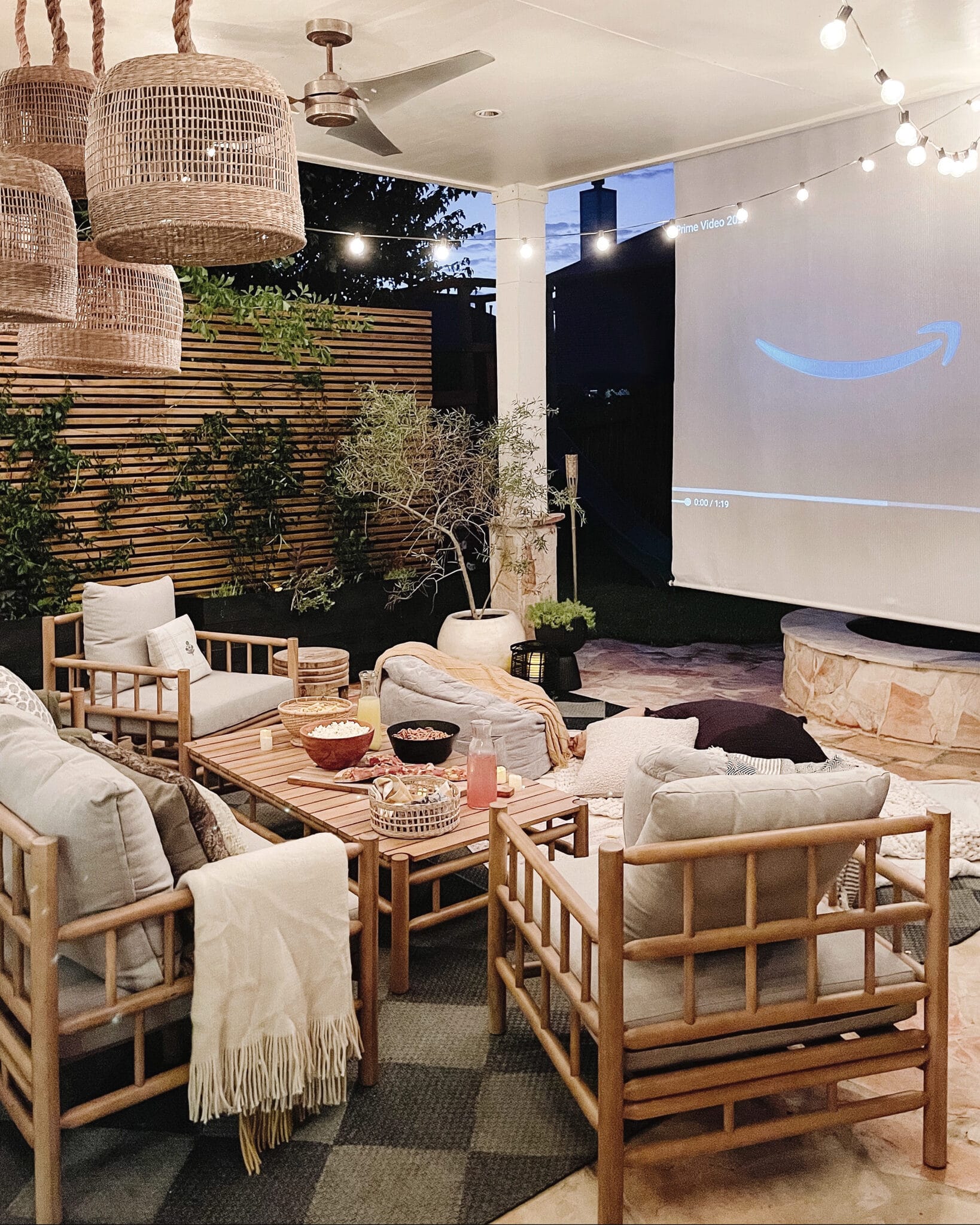 Valentine's Day traditions, including a movie outside | via Yellow Brick Home