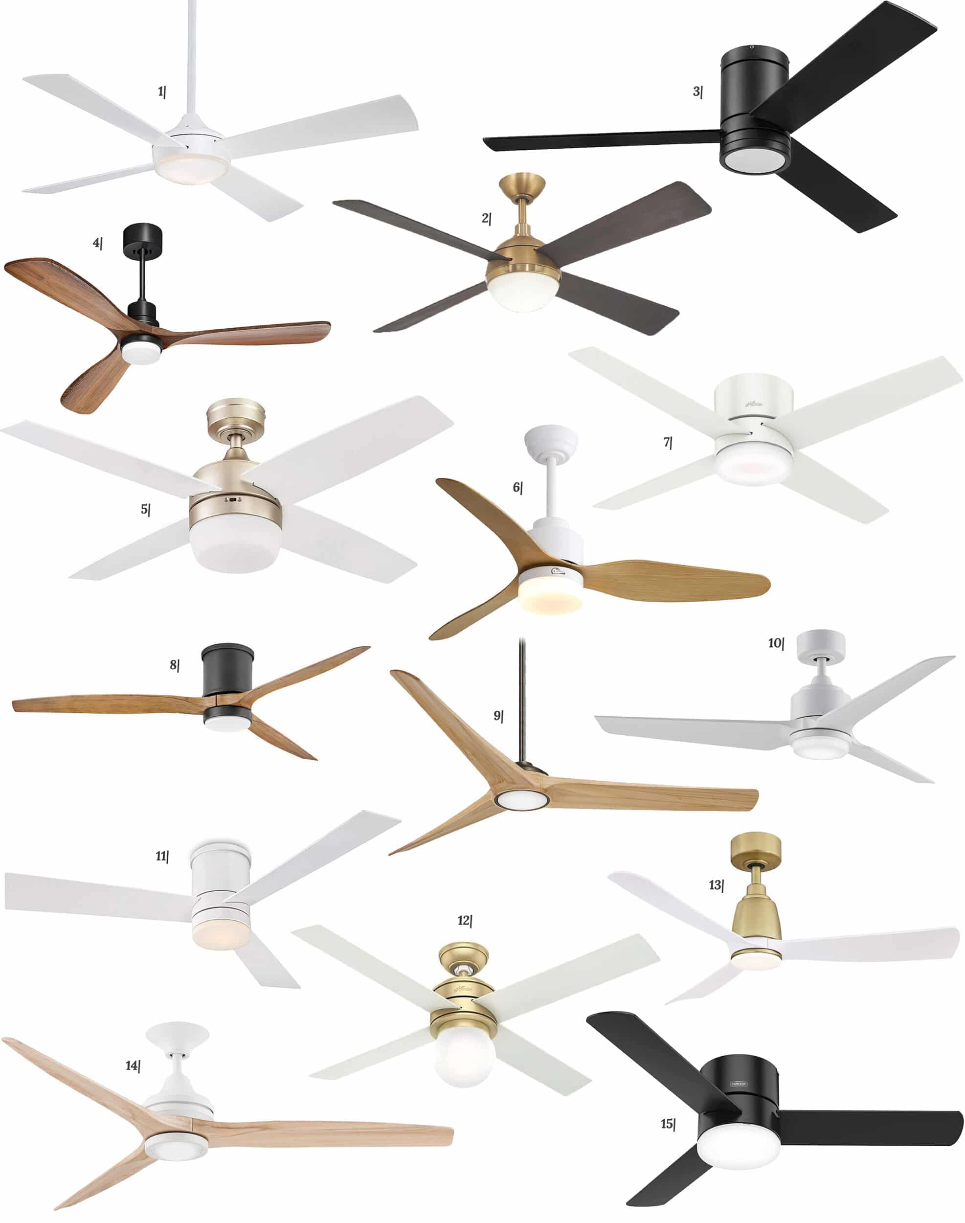 A round up of 30 ceiling fans that actually LOOK GOOD doing their thing! via Yellow Brick Home