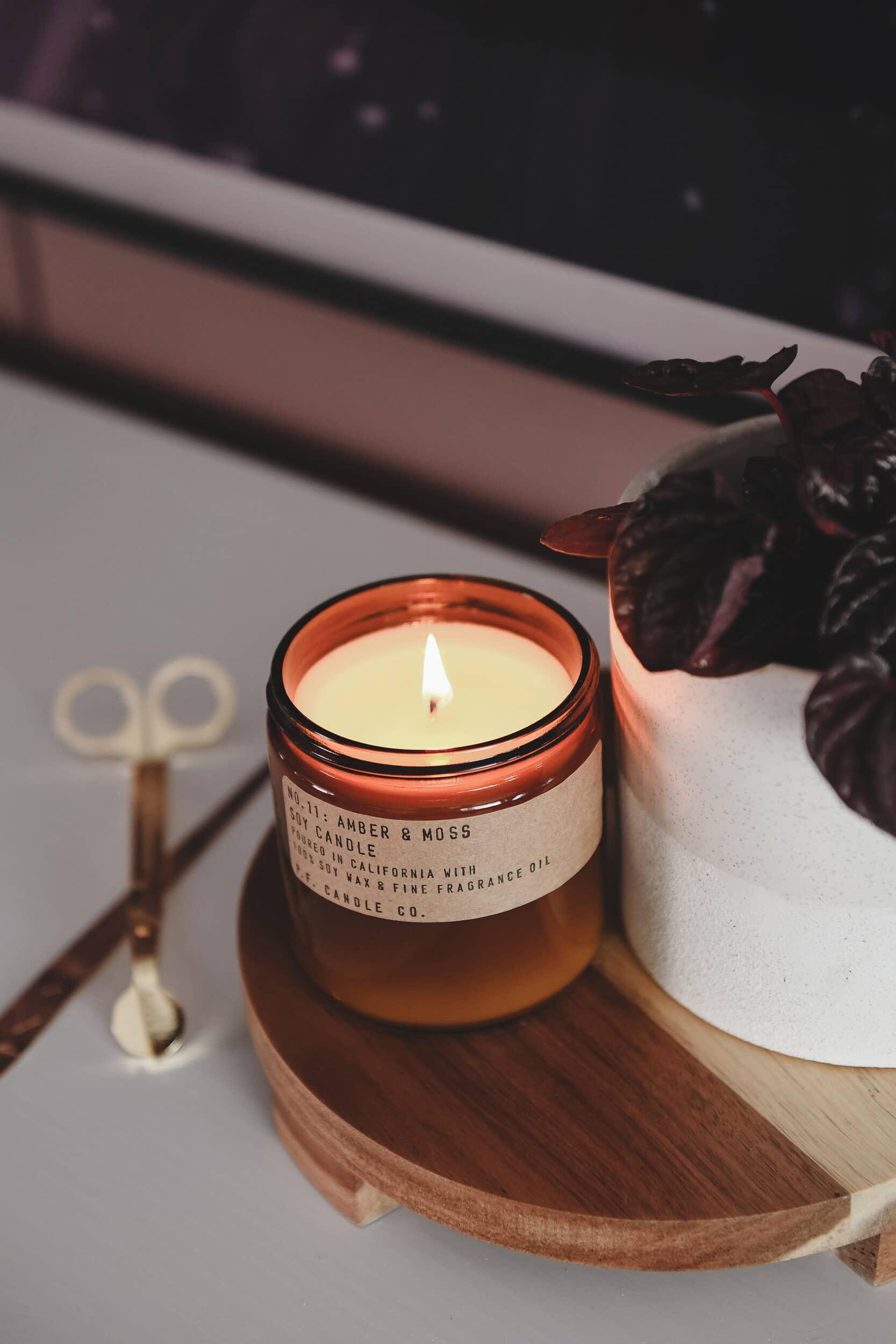 LaTanya loves candles, so we delivered candles! // via yellow brick home. 