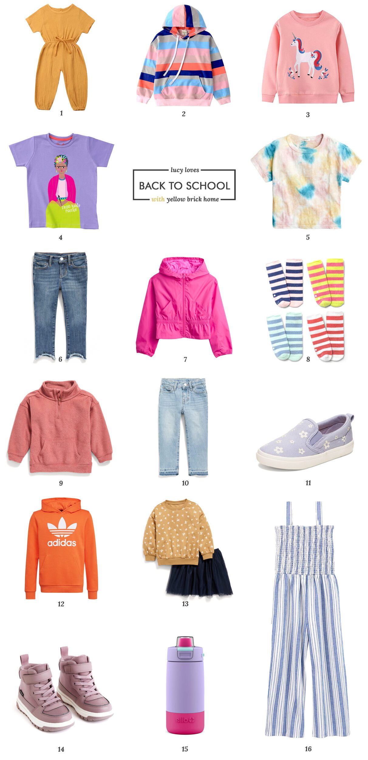 Back to (pre)school round-up of Lucy's clothes! via Yellow Brick Home