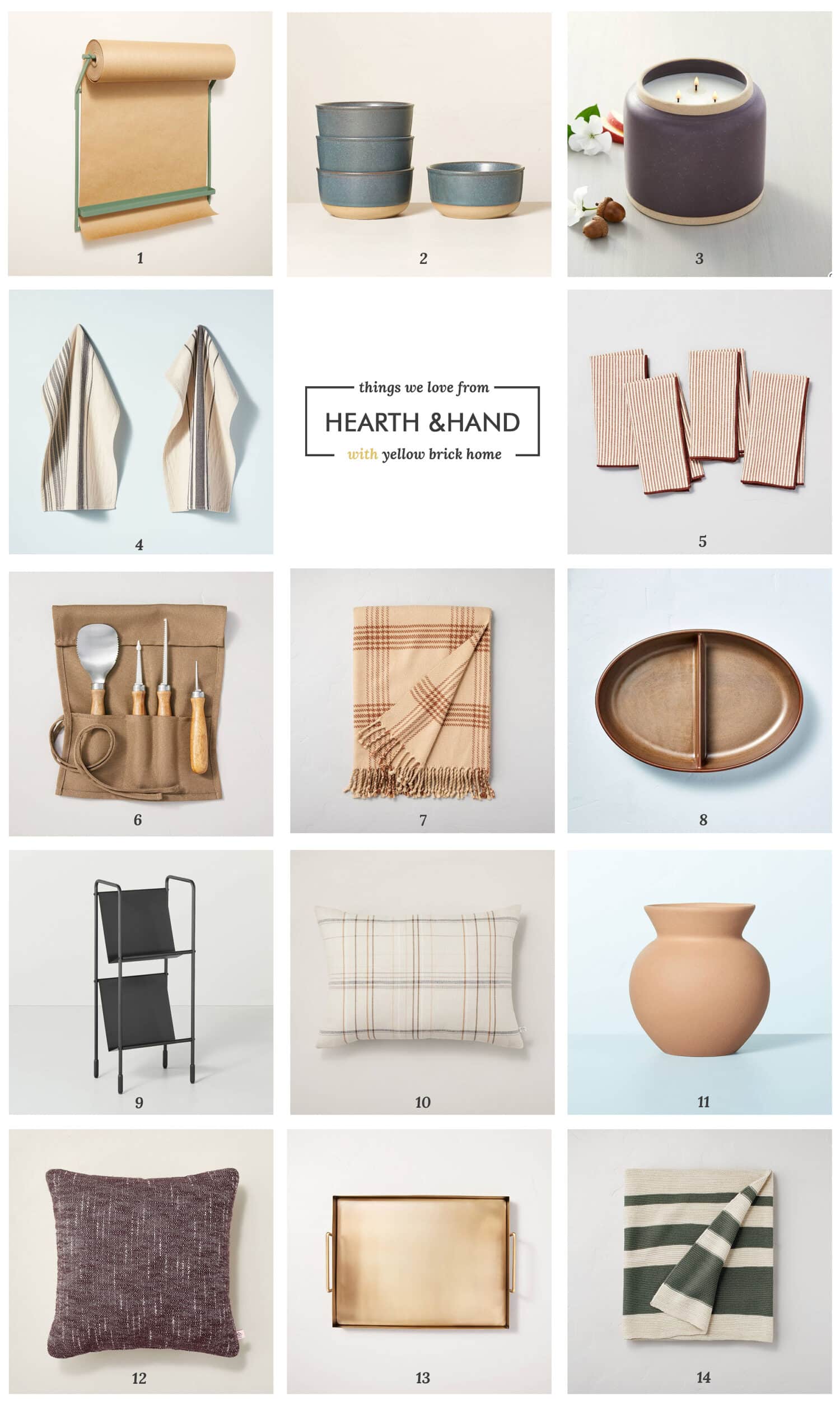 Heart & Hand fall collection round up via Yellow Brick Home