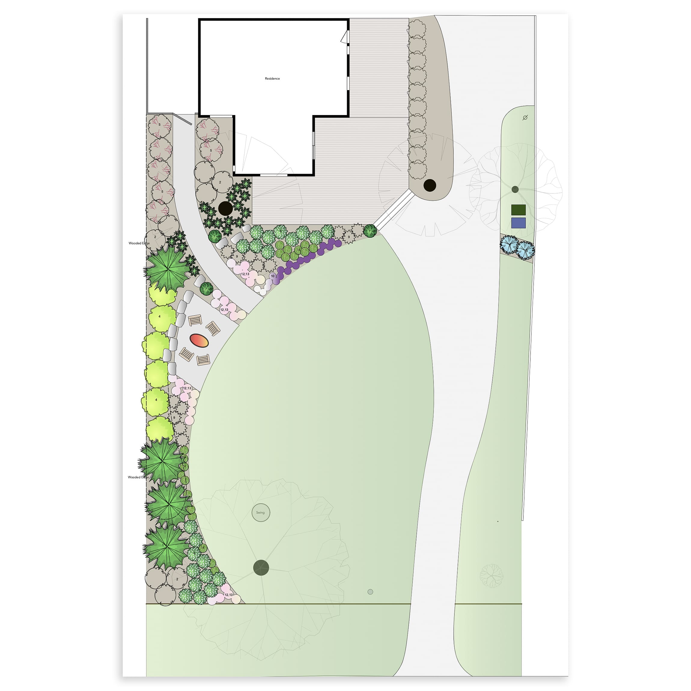 Landscaping design plan | via Yellow Brick Home