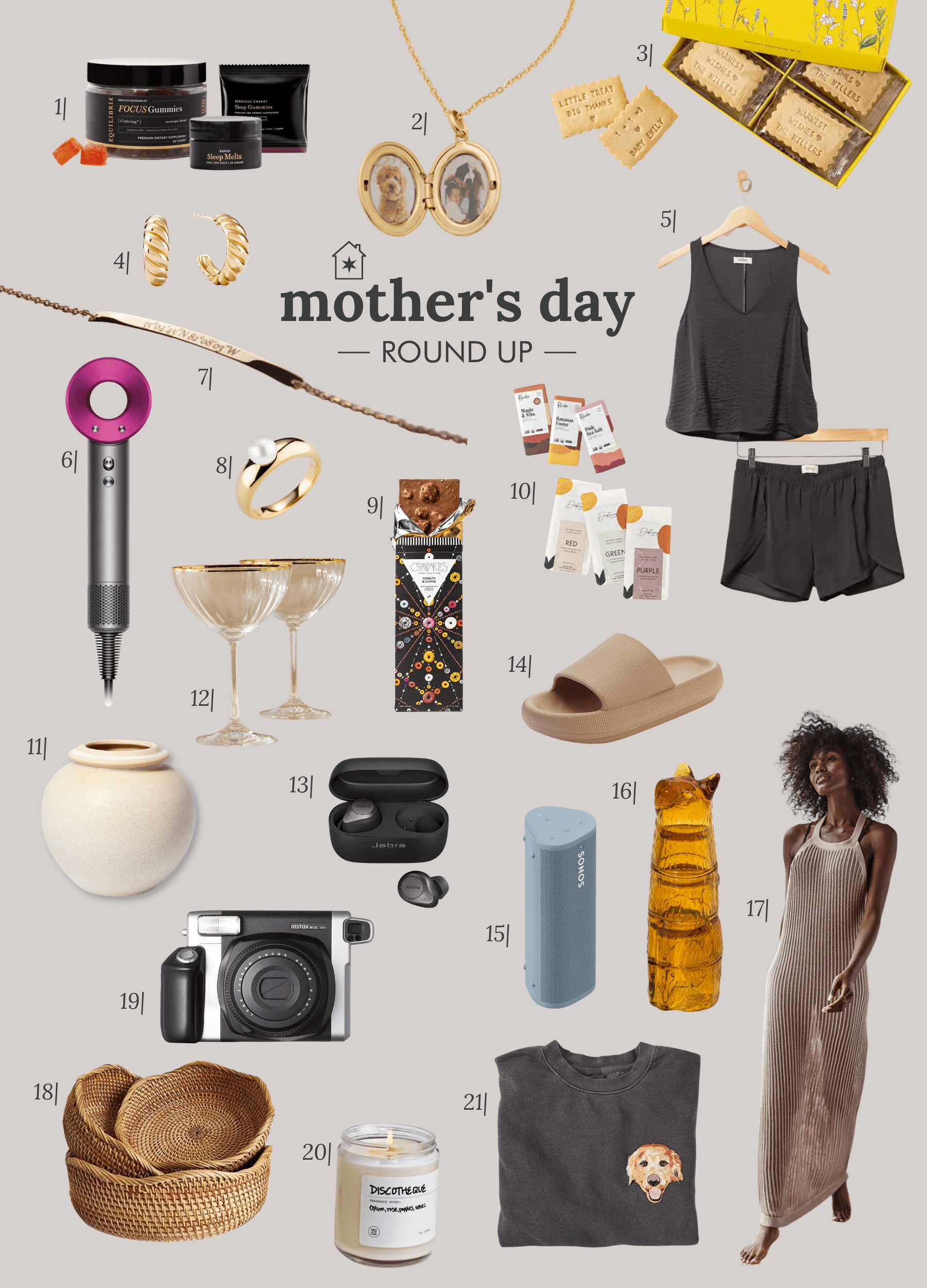 Mother's Day Gift Guide, round up of gift ideas for the mother figure in your life | via Yellow Brick Home