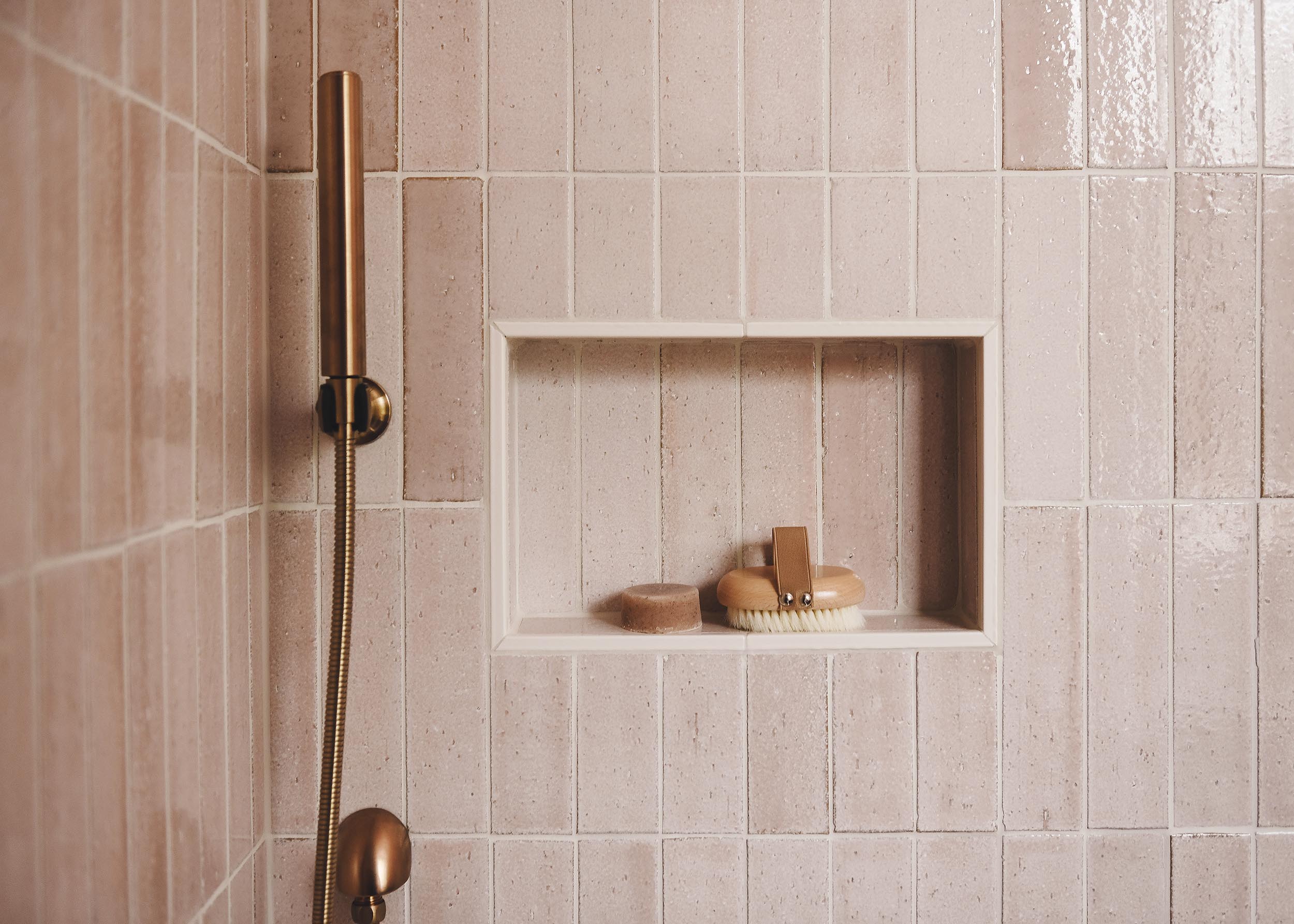Brick by brick petal tile from the tile shop, detail | via Yellow Brick Home