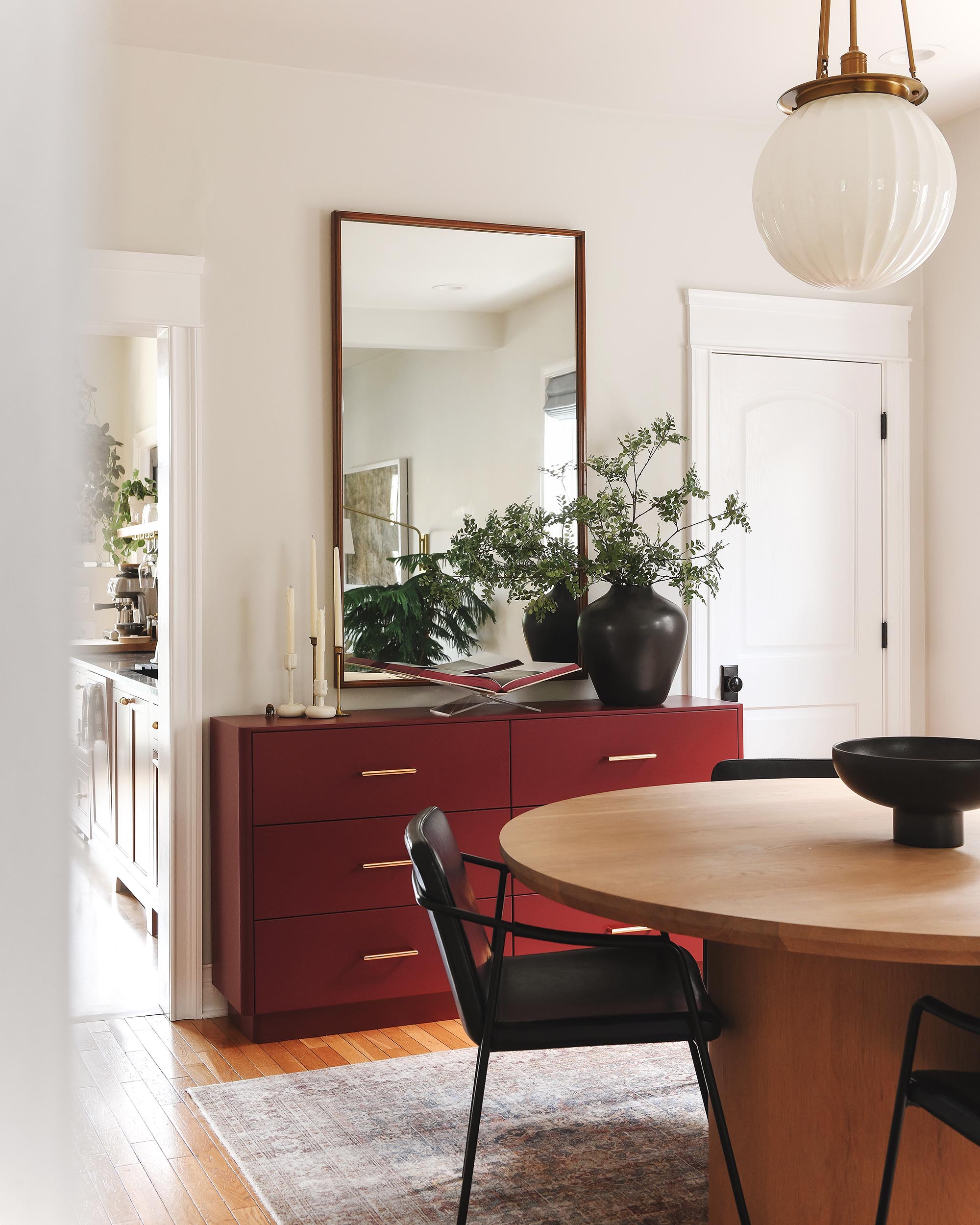 The dining room in our Chicago home // via Yellow Brick Home