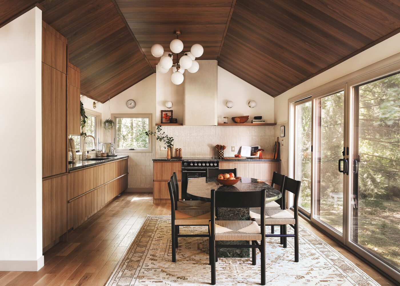 Our Michigan Red House kitchen // via Yellow Brick Home