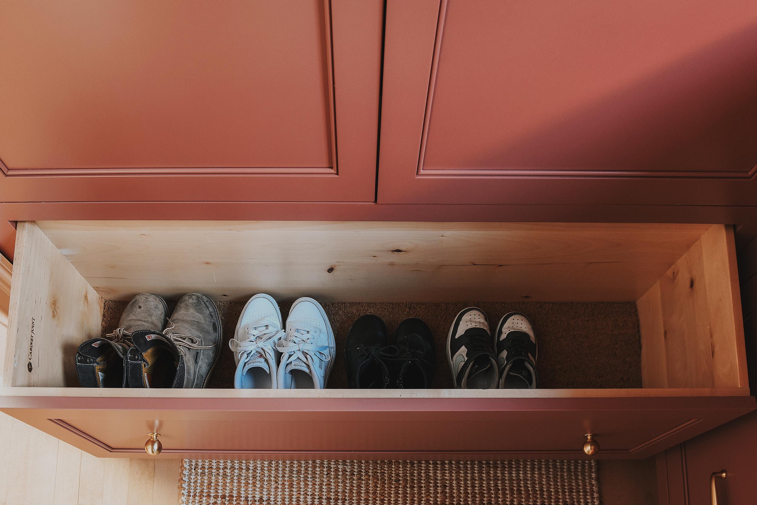 The shoe drawer // via Yellow Brick Home
