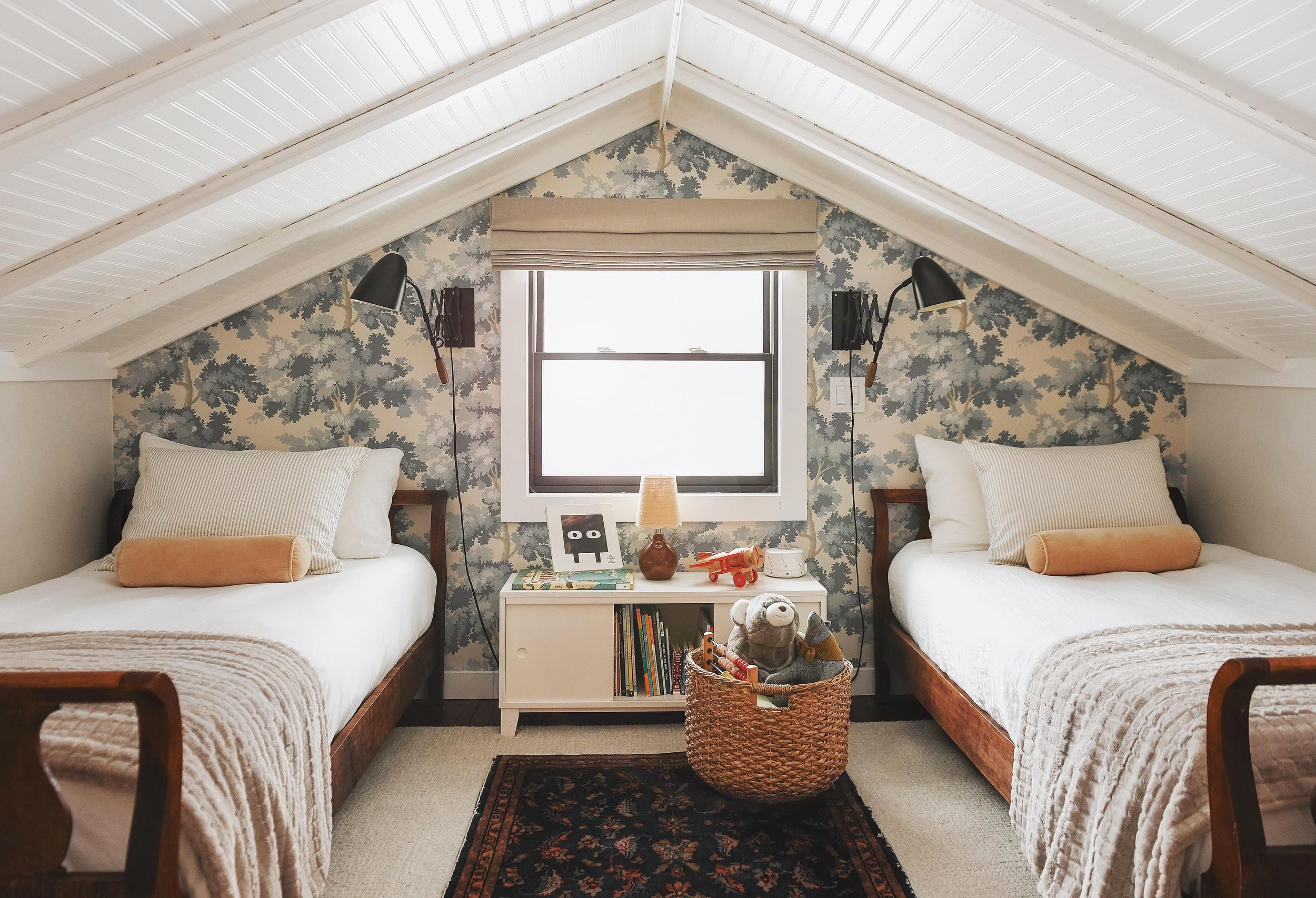 Our Michigan Tree House sleeping loft // via Yellow Brick Home