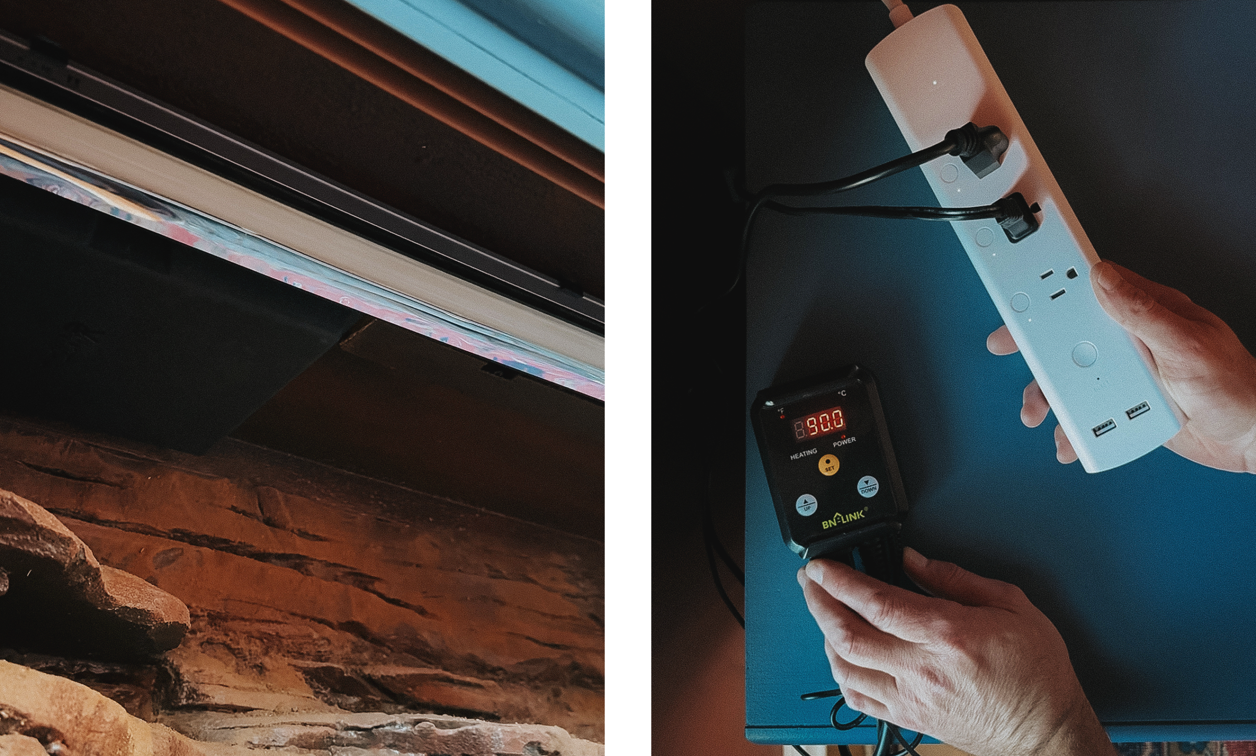 Heat and light on a smart timer // via Yellow Brick Home