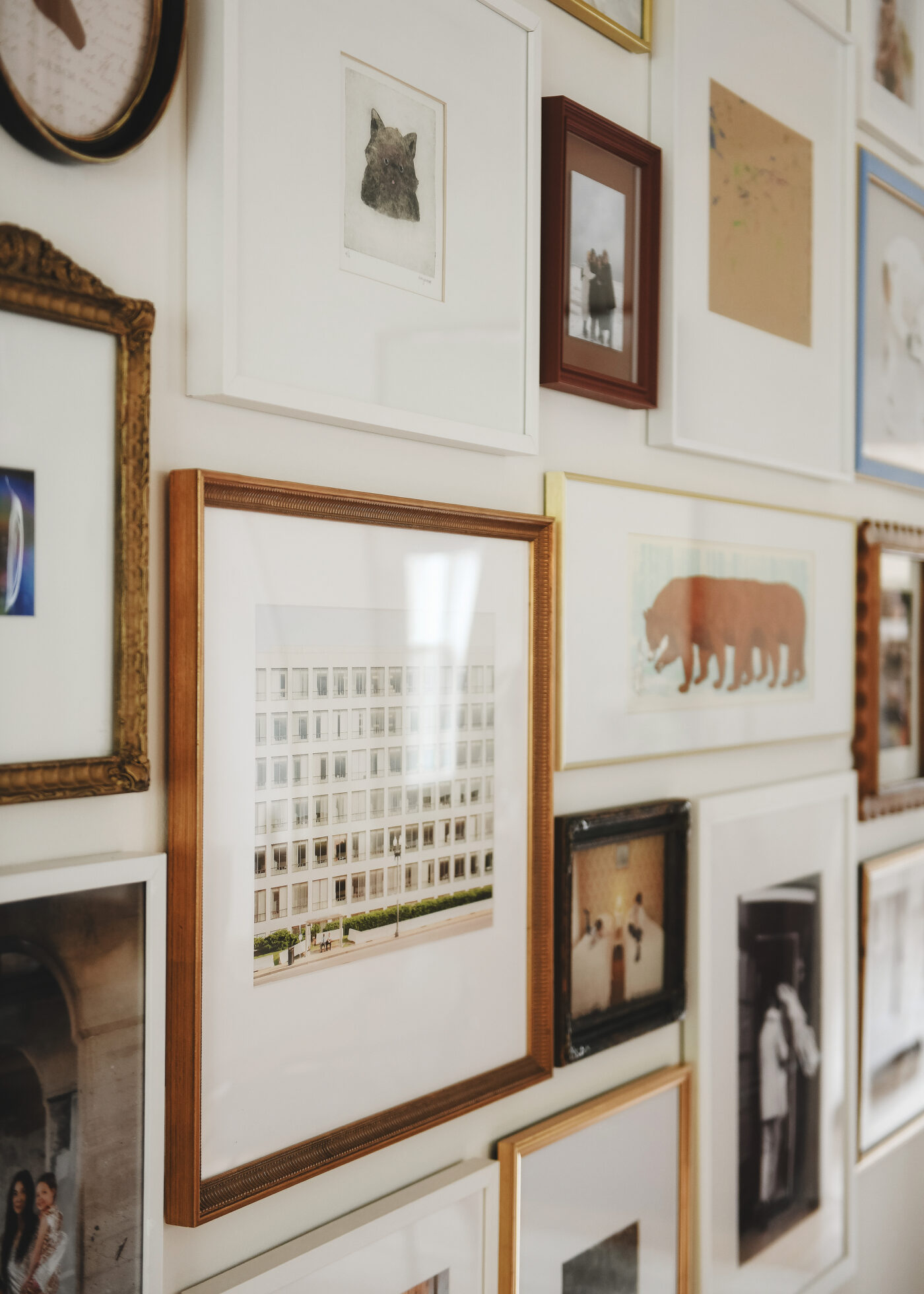 Gallery wall details // via Yellow Brick Home
