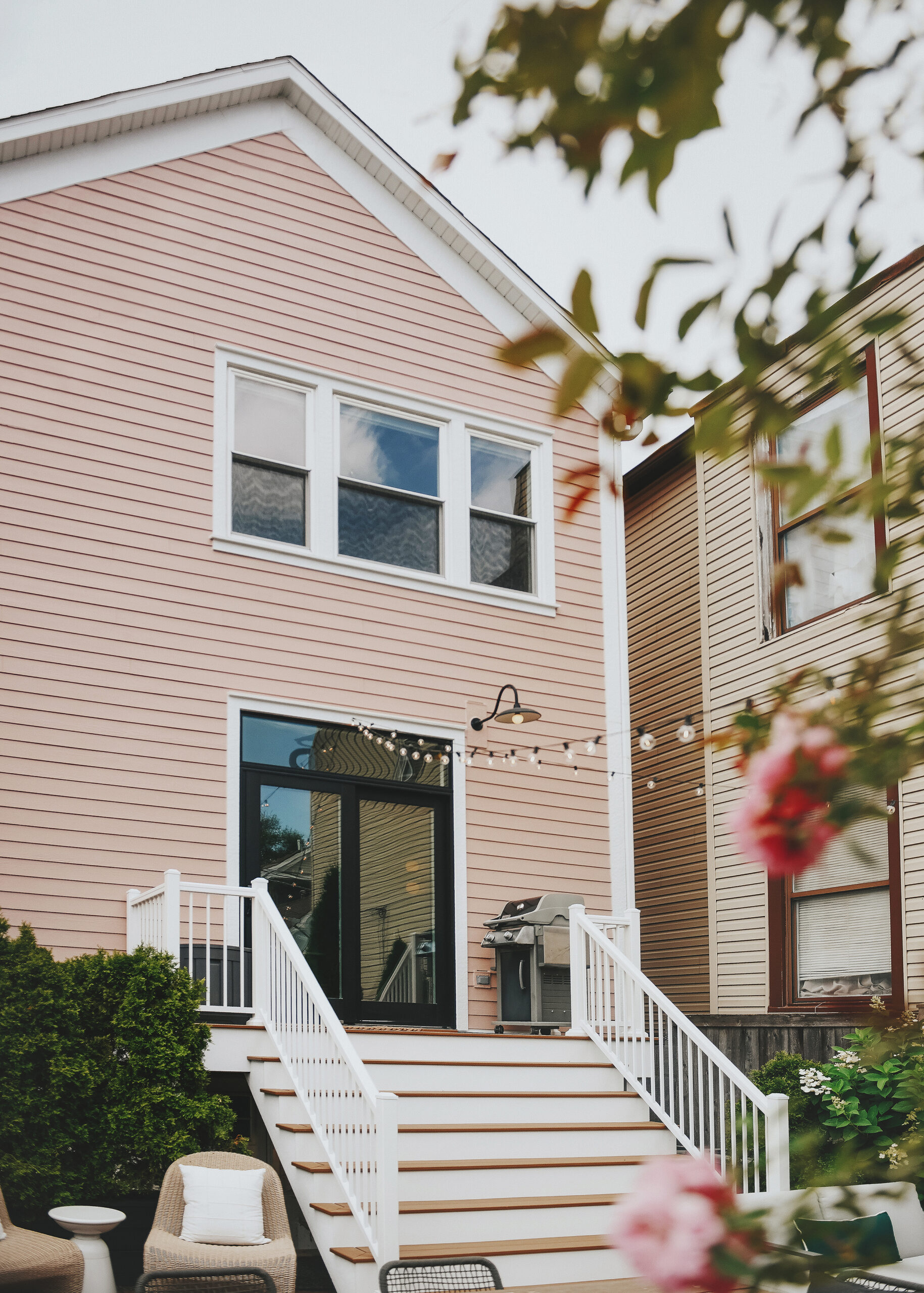 The completed exterior of our Chicago home, freshly clad in James Hardie plank siding // via Yellow Brick Home