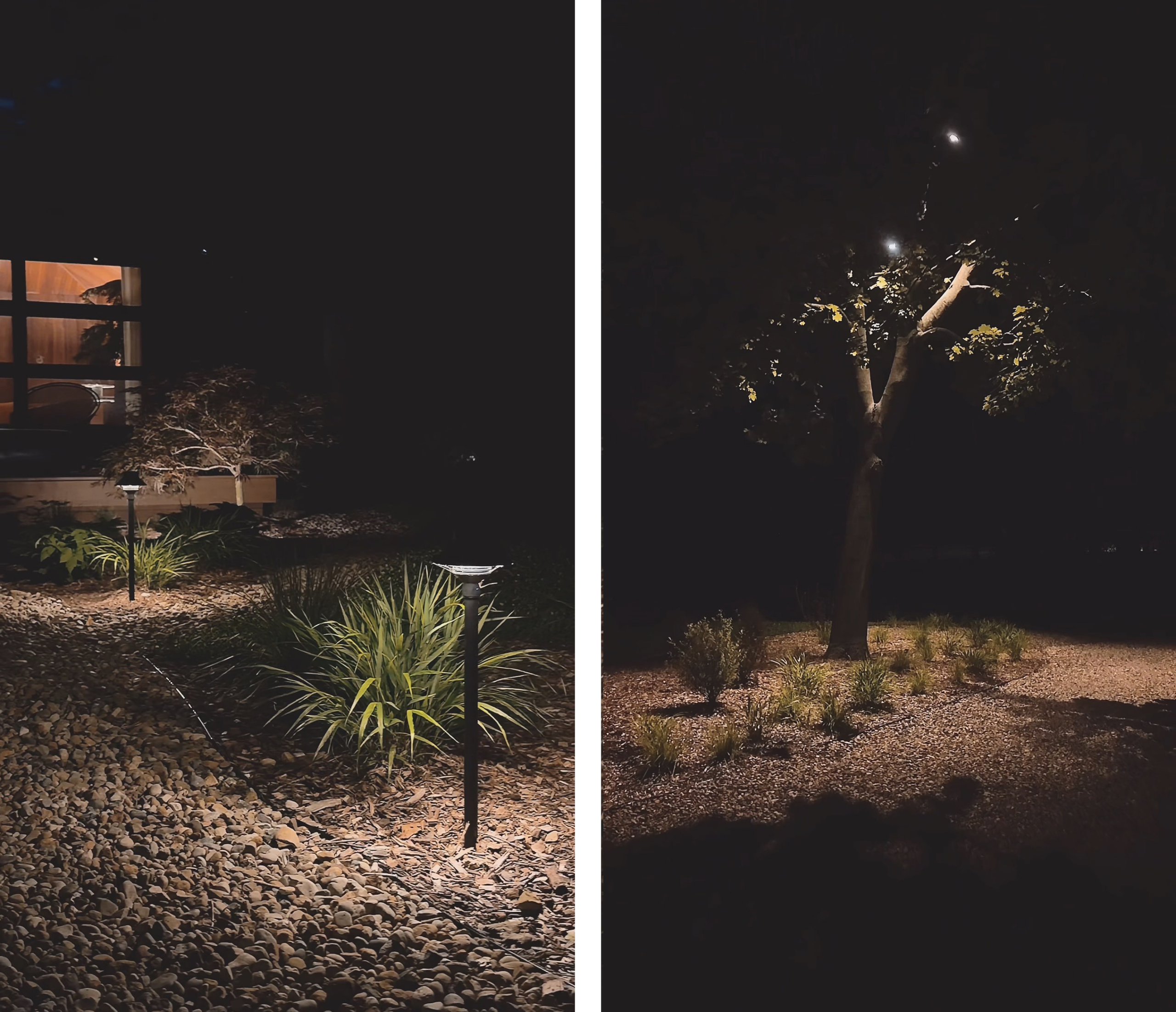 The Red House after dark // via Yellow Brick Home