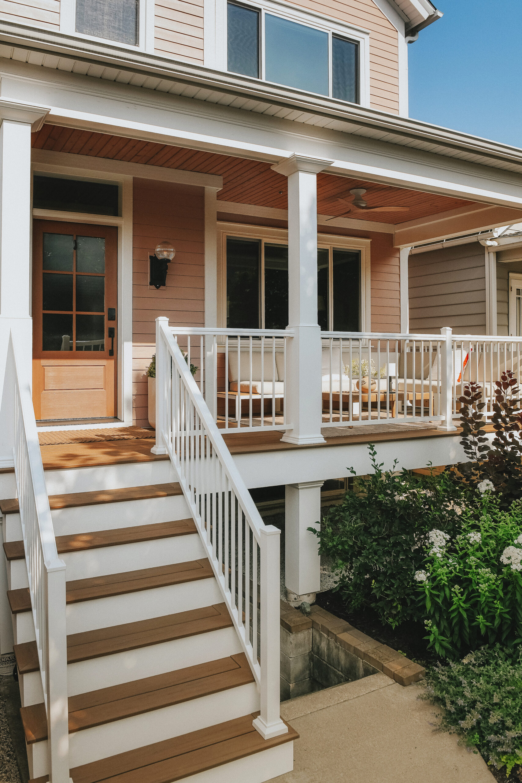 The completed exterior of our Chicago home, freshly clad in James Hardie plank siding // via Yellow Brick Home