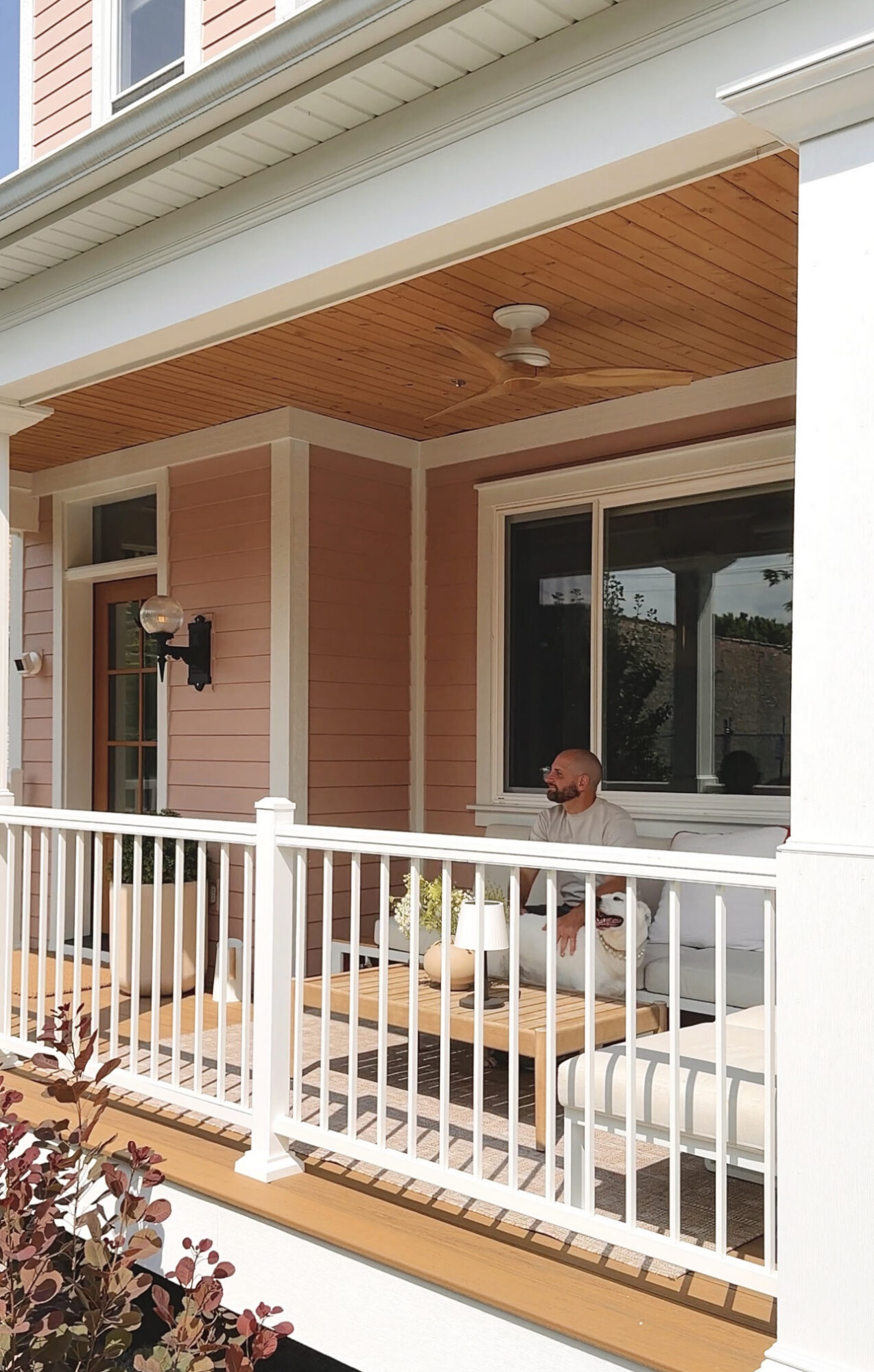 The completed exterior of our Chicago home, freshly clad in James Hardie plank siding // via Yellow Brick Home